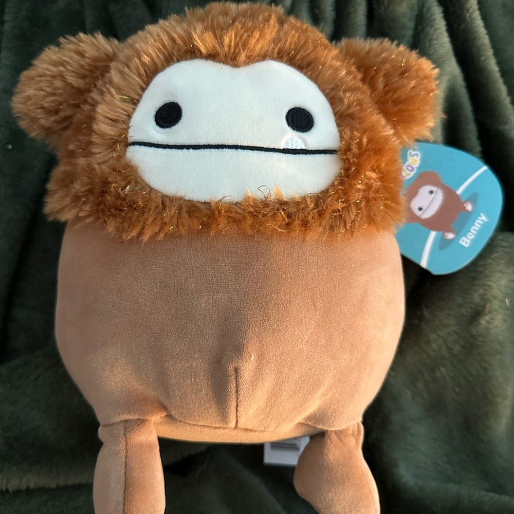 Squishmallows Benny the Bigfoot 8” Stuffed Plush NWT
